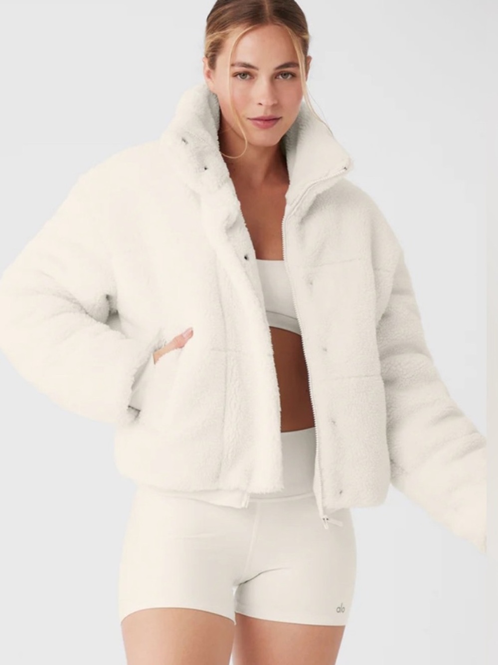 Alo Yoga Sherpa Snow Angel Puffer Jacket